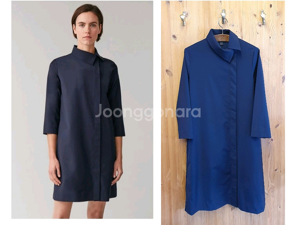 (새상품)55.COS 카라 원피스--0