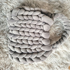 꽈배기 뜨개 손가방