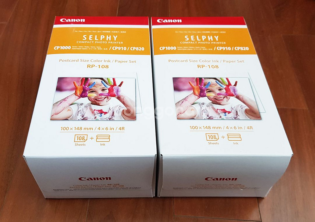 캐논 RP-108 셀피 인화지 2개--0