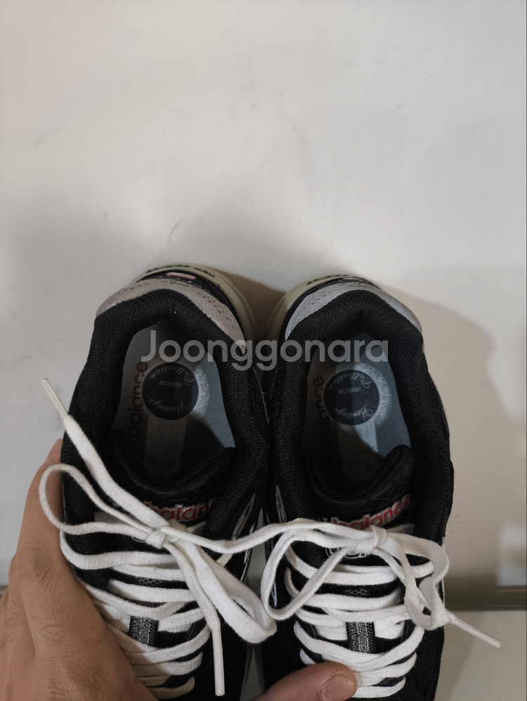 230mm 뉴발란스 990 usa 블랙 운동화--5