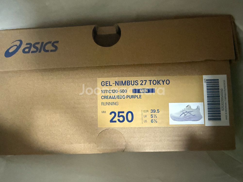 아식스 젤 님버스27 도쿄 새상품 250--4