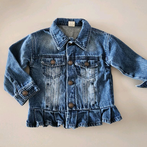 여아 보세 데님자켓 7 사이즈