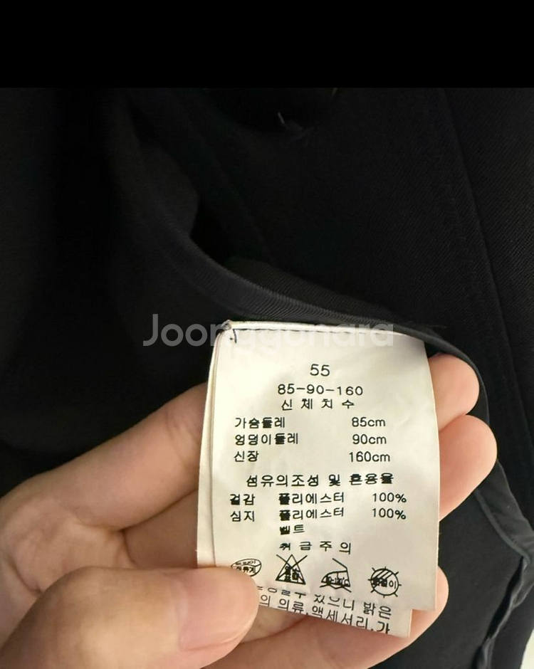 브랜드 [케이엘바이린] 블랙 싱글 트렌치코트--4