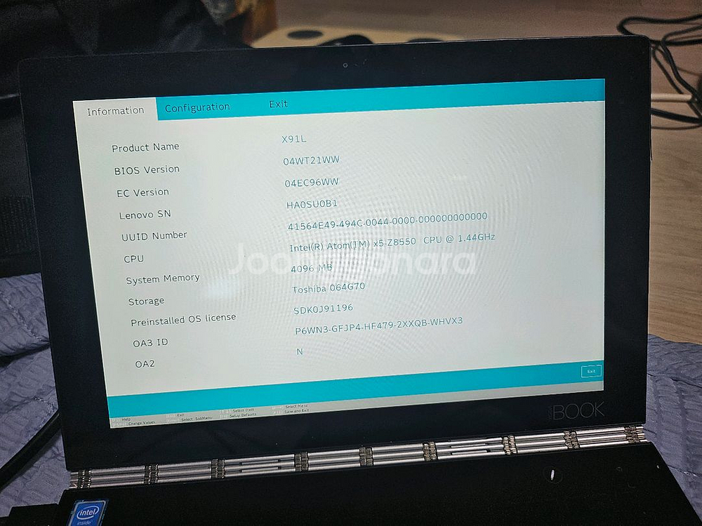 레노버 요가북 W lte 버전 YB1-X91L 노트북--8