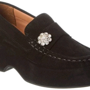 가니 ganni 크리스털 플랫폼 스웨이드구두