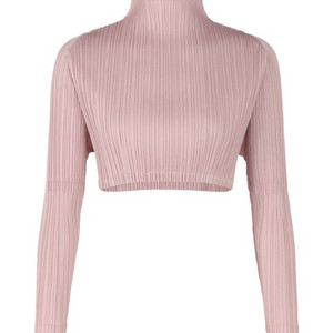 플리츠플리즈 24.1월 크롭탑 페일핑크 3사이즈 새상품