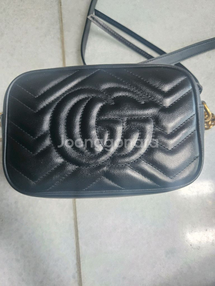 정품 구찌 마몽 미니 카메라백 블랙--1