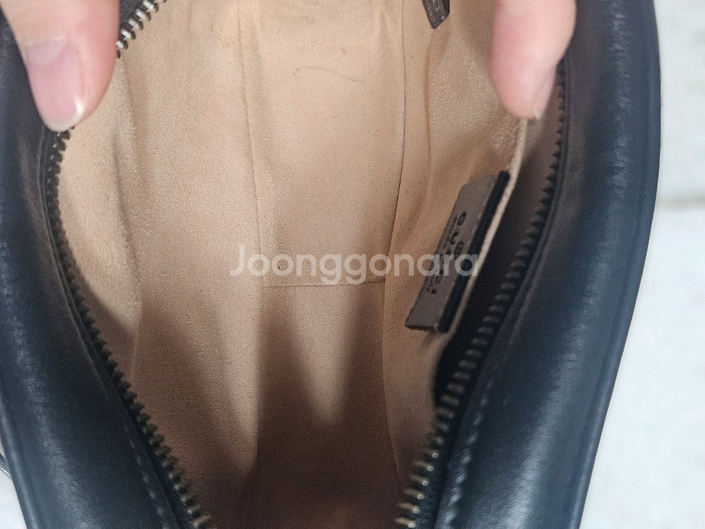 정품 구찌 마몽 미니 카메라백 블랙--6