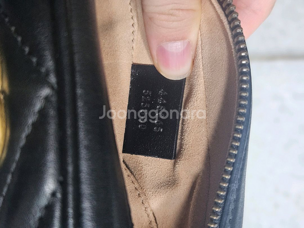 정품 구찌 마몽 미니 카메라백 블랙--7