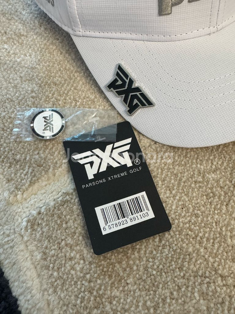 PXG 골프 캡모자 화이트 (새상품) 볼마커 포함--2
