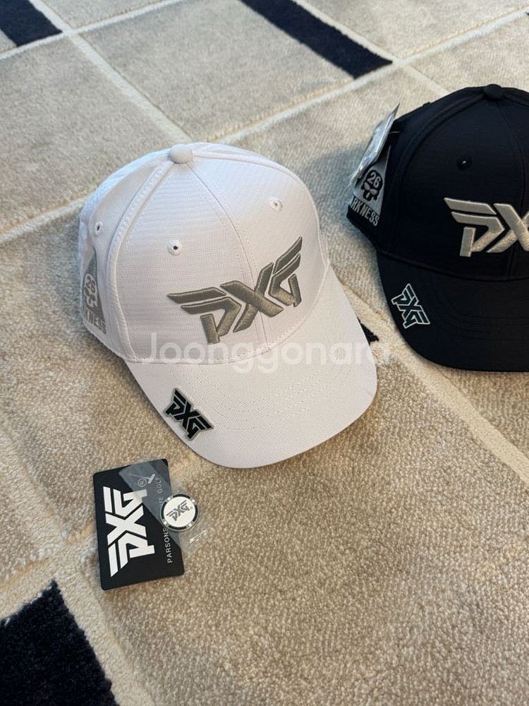 PXG 골프 캡모자 화이트 (새상품) 볼마커 포함--4