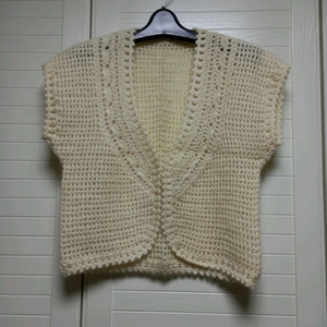 크로쉐 니트 볼레로