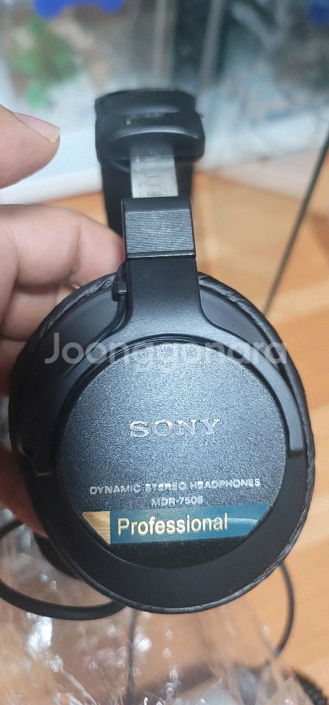 소니 MDR-7506 전문가용 애이징 작업한 헤드폰 입--4