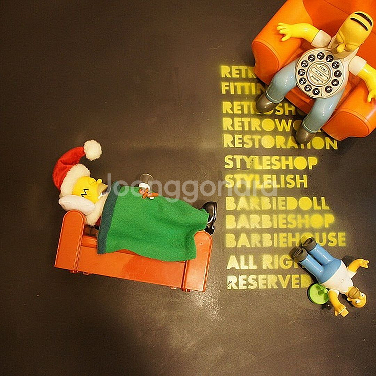 심슨소품 심슨피규어 호머심슨인형 토이빈티지 고전완구--2