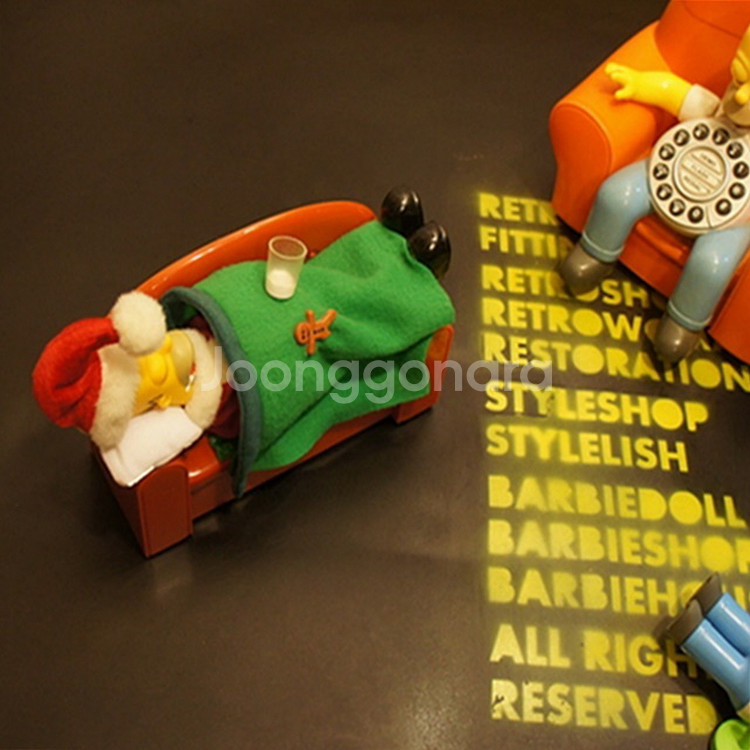 심슨소품 심슨피규어 호머심슨인형 토이빈티지 고전완구--3