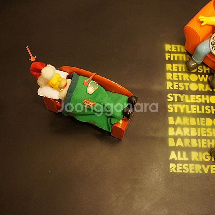 심슨소품 심슨피규어 호머심슨인형 토이빈티지 고전완구--5