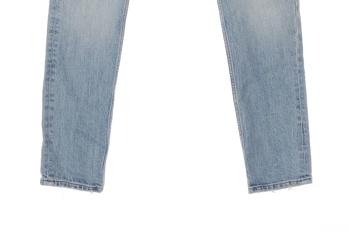 [L]자라 W31 연청 워싱 데님 청바지--3