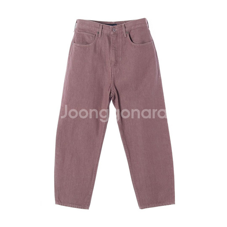 [S]리바이스 W27 핑크 벌룬 와이드 데님 청바지 팬--0