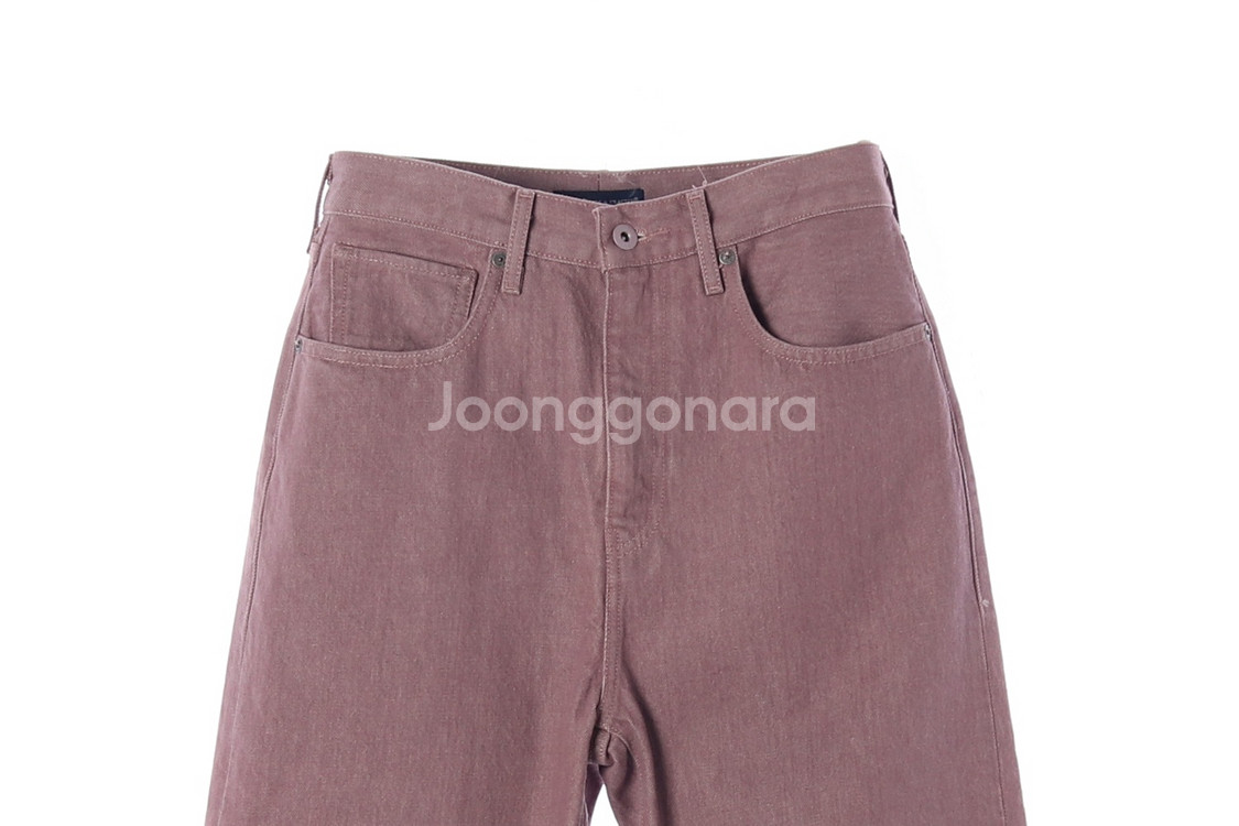 [S]리바이스 W27 핑크 벌룬 와이드 데님 청바지 팬--1