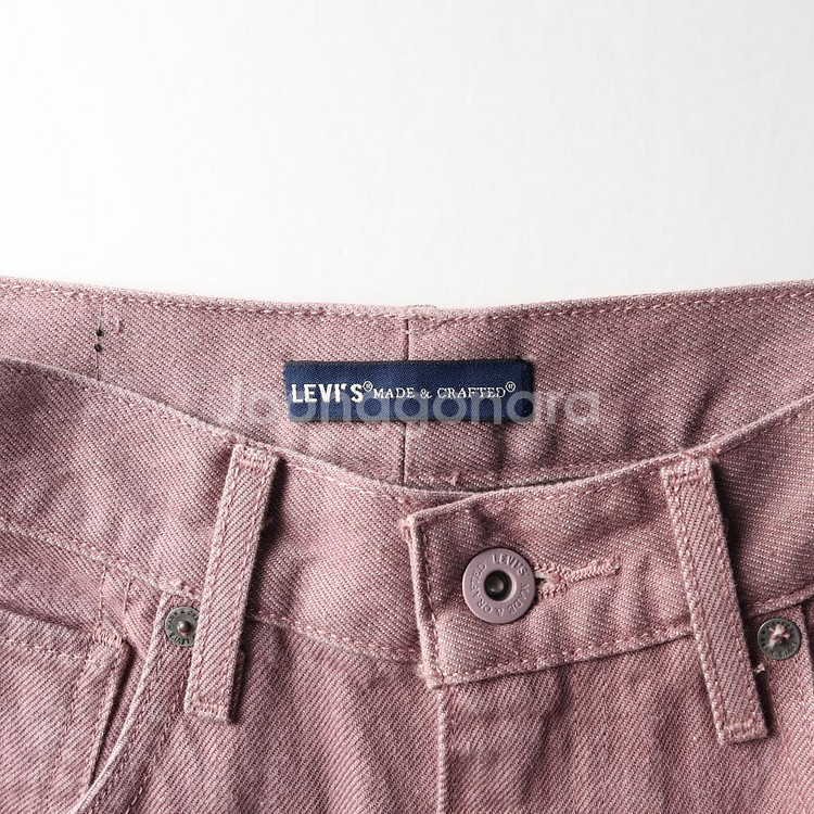 [S]리바이스 W27 핑크 벌룬 와이드 데님 청바지 팬--5