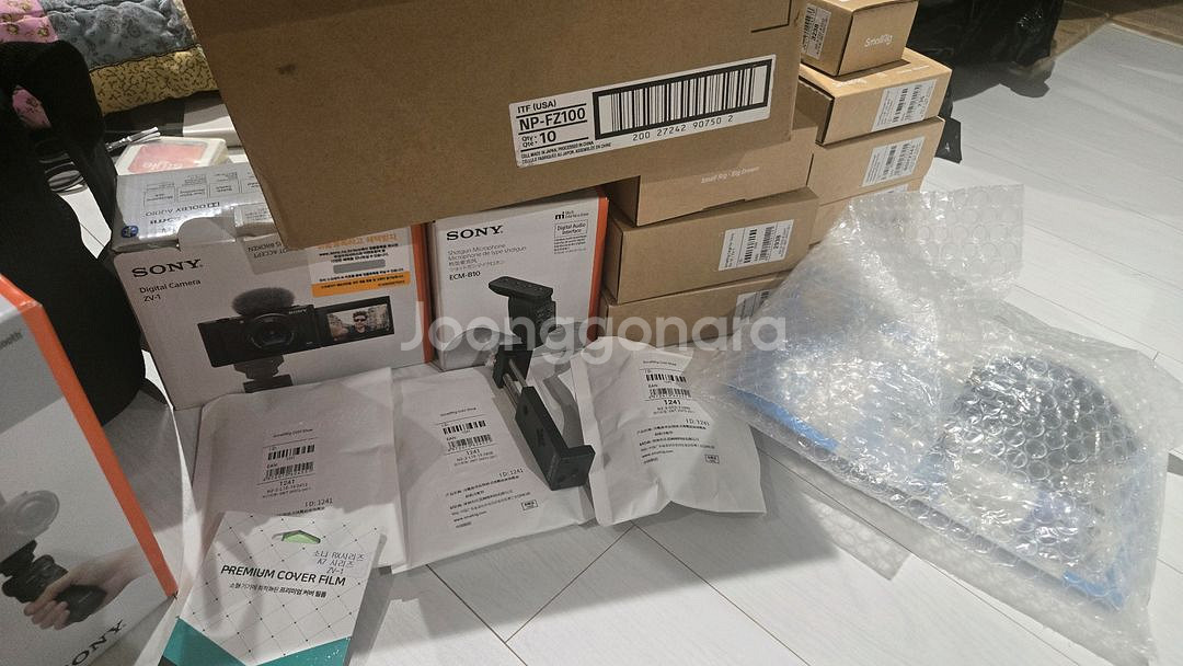 소니 zv-1 브이로그 디지털 카메라+슈팅그립+스몰링--1