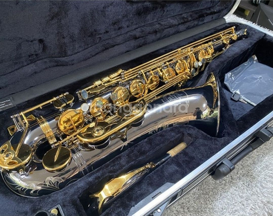플레티늄 블랙골드 테너색소폰+고급메탈마우스피스--6