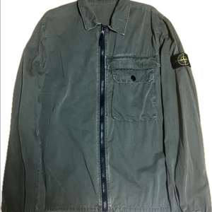 21FW 스톤아일랜드 올드이펙트 오버셔츠 올리브카키