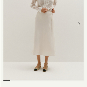 시에 알리나 타이 스커트 크림 s