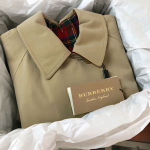 새상품)버버리 리버서블 울코트