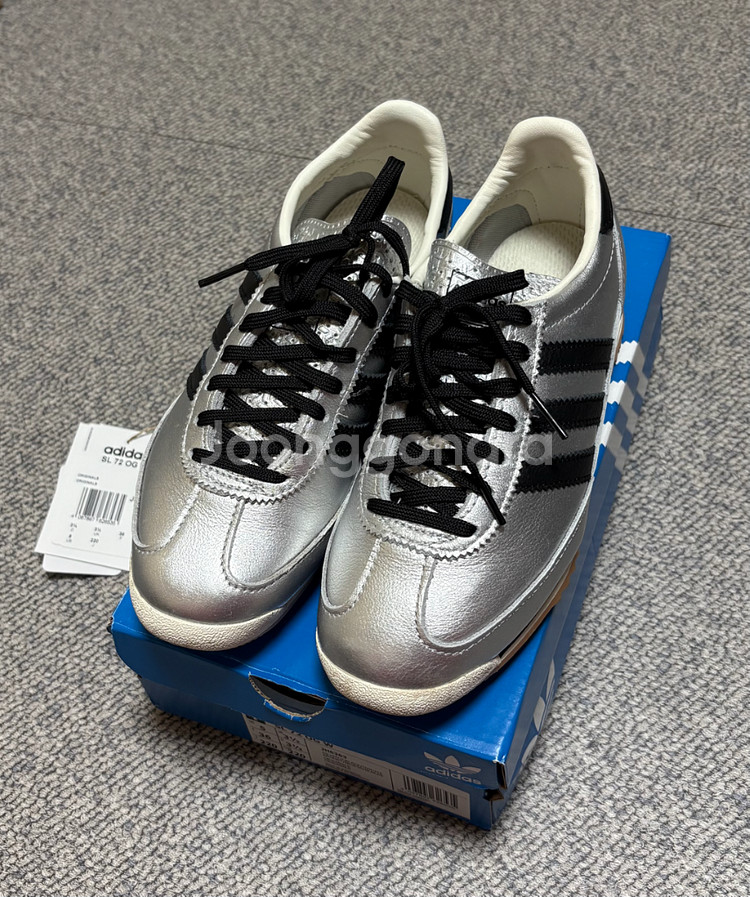아디다스SL72 실버블랙 220사이즈--1