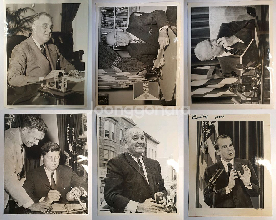 루즈벨트~포드 대통령까지 미국 대통령 사진--0