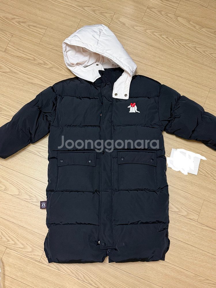 리미떼두두 블랙 롱패딩 xl--0