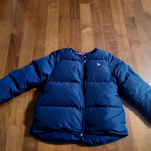 블루독 오리털 숏패딩 130