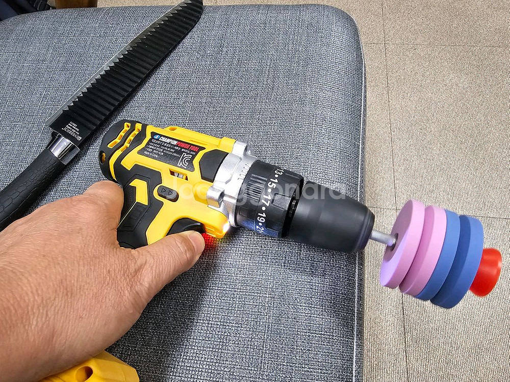 전동드릴에장착하는 칼갈이 숫돌[신품]--4