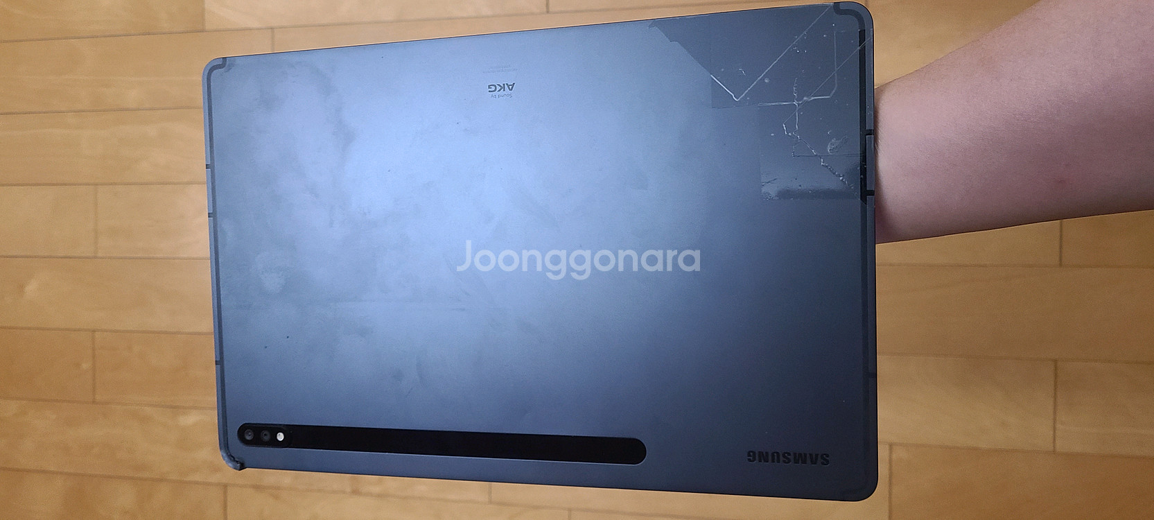 갤럭시탭 s7 플러스 lte 256g 파손--1
