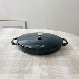 스타우브 피쉬드로잉 오벌디쉬 33cm 라메르 무쇠주물