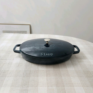 스타우브 피쉬드로잉 오벌디쉬 33cm 라메르 무쇠주물