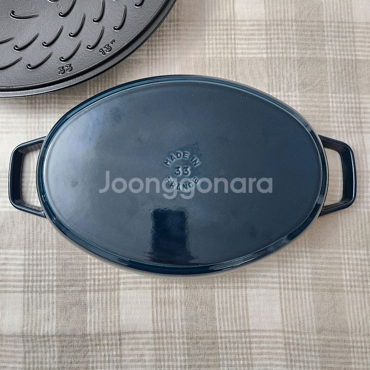스타우브 피쉬드로잉 오벌디쉬 33cm 라메르 무쇠주물--3