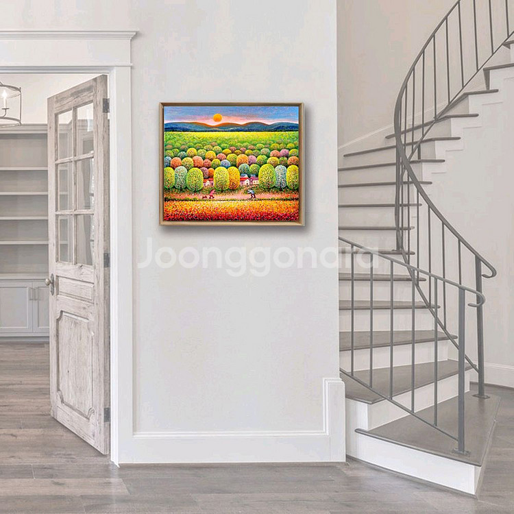 행복한 만남(유화그림)--2