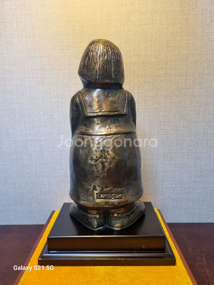 [동 브론즈 작품] 어느날 여고시절 -높이34cm--5