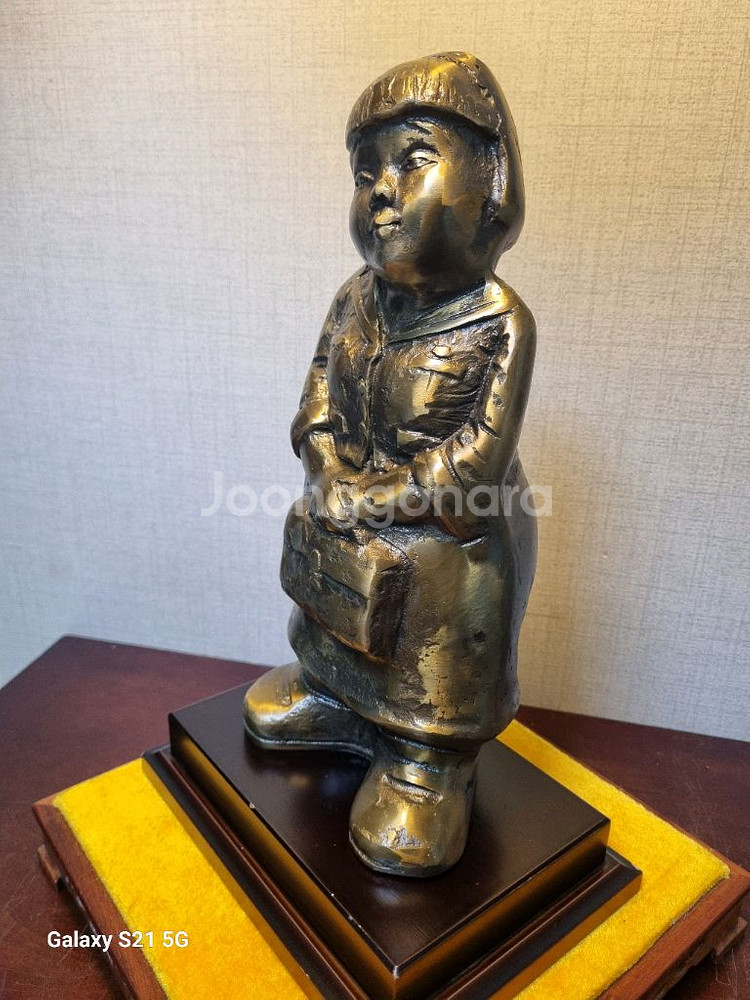 [동 브론즈 작품] 어느날 여고시절 -높이34cm--4