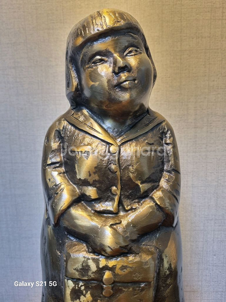 [동 브론즈 작품] 어느날 여고시절 -높이34cm--3