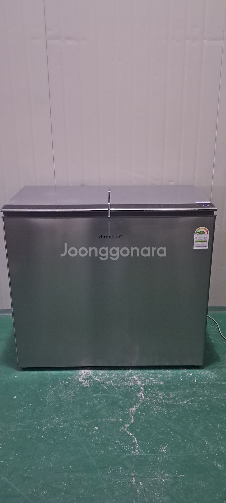 1593 딤채 221L 뚜껑형김치냉장고(그레이)--0