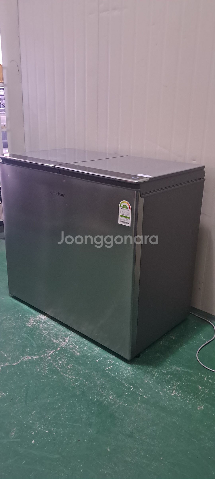 1593 딤채 221L 뚜껑형김치냉장고(그레이)--2