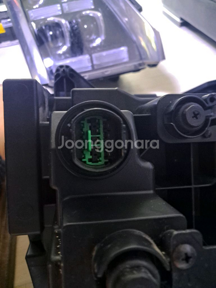 모하비 더마스터 LED 전조등 헤드라이트 14핀 양쪽--5