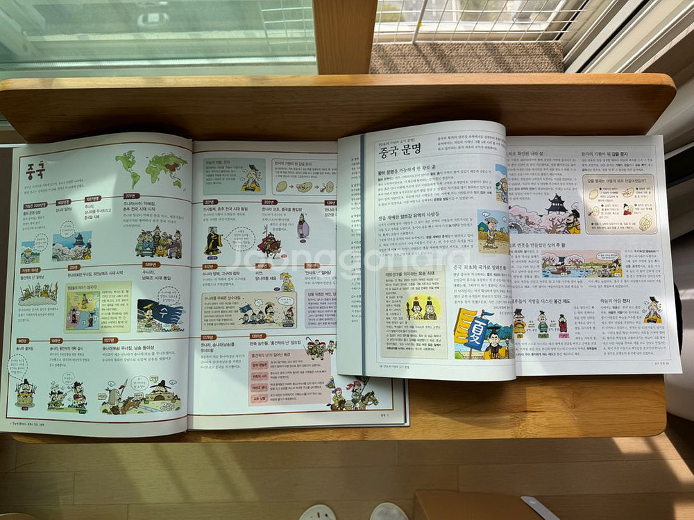 한국사, 세계사 연표 그림책 2권& 그림백과 2권--3
