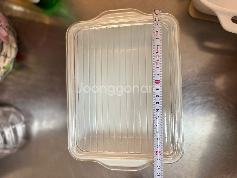 빈티지 파이렉스 캐서롤 사각--6