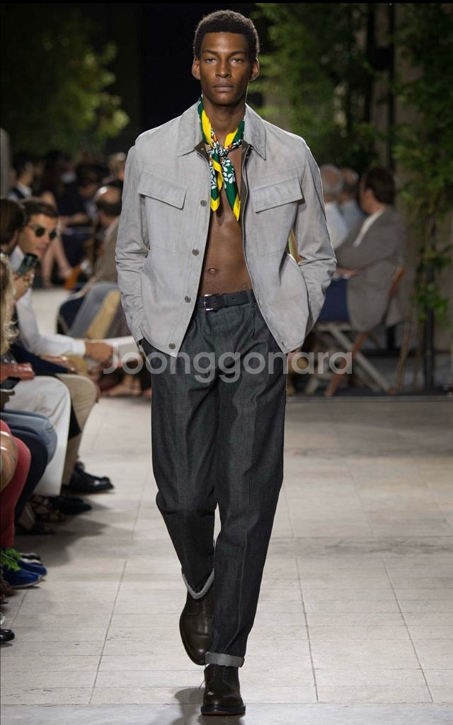 에르메스 스웨이드 자켓 46사이즈--0