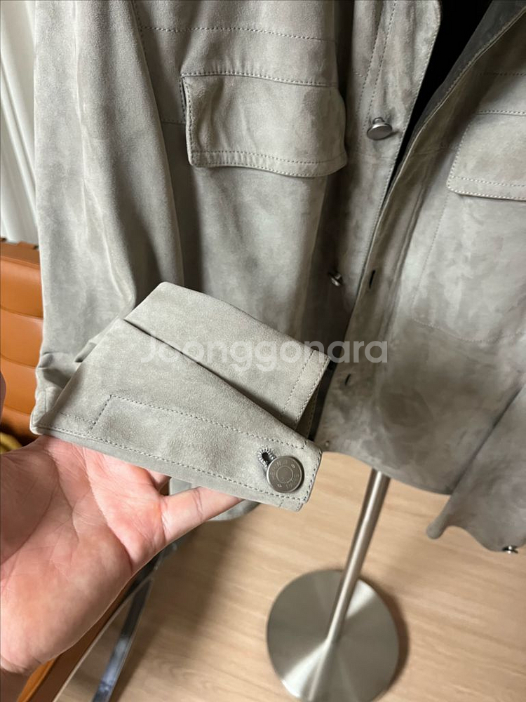 에르메스 스웨이드 자켓 46사이즈--4