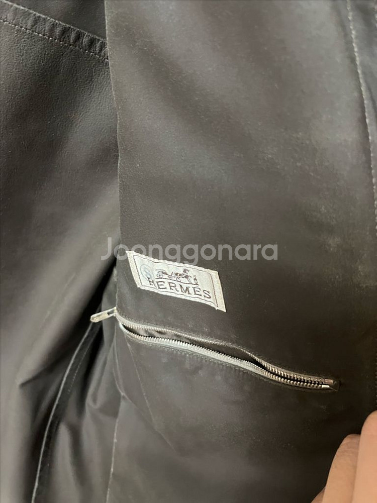 에르메스 스웨이드 자켓 46사이즈--5